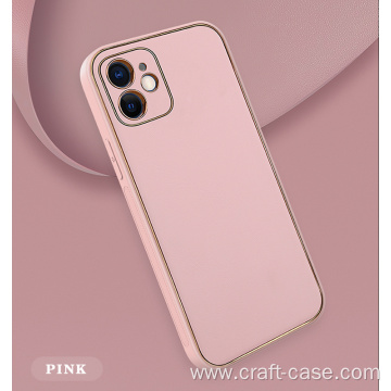 Funda de teléfono de cuero genuino personalizada